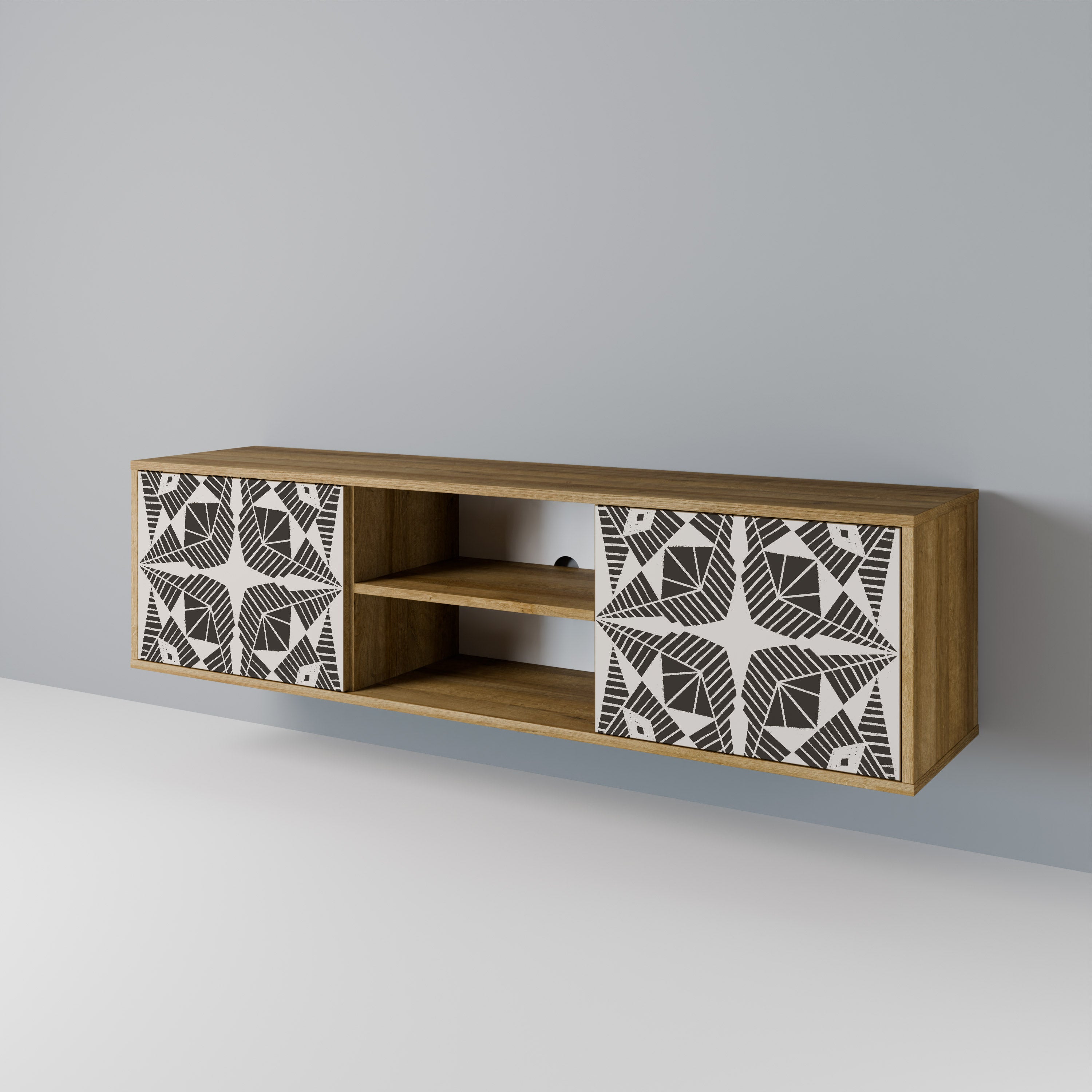 MONOCHROME NEXUS Έπιπλο τηλεόρασης 2-θυρών