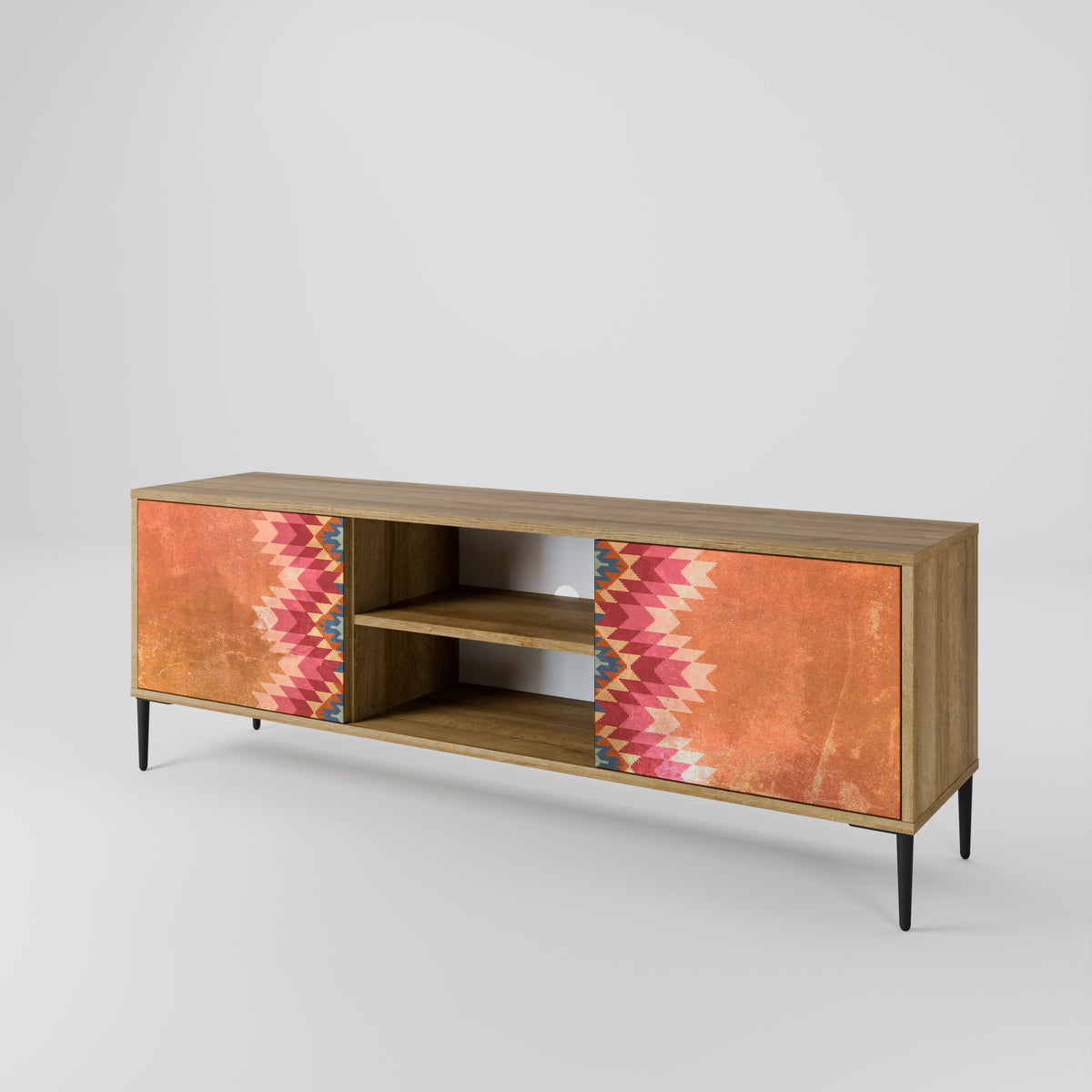 INDIAN FOLK 2-Door TV Cabinet
