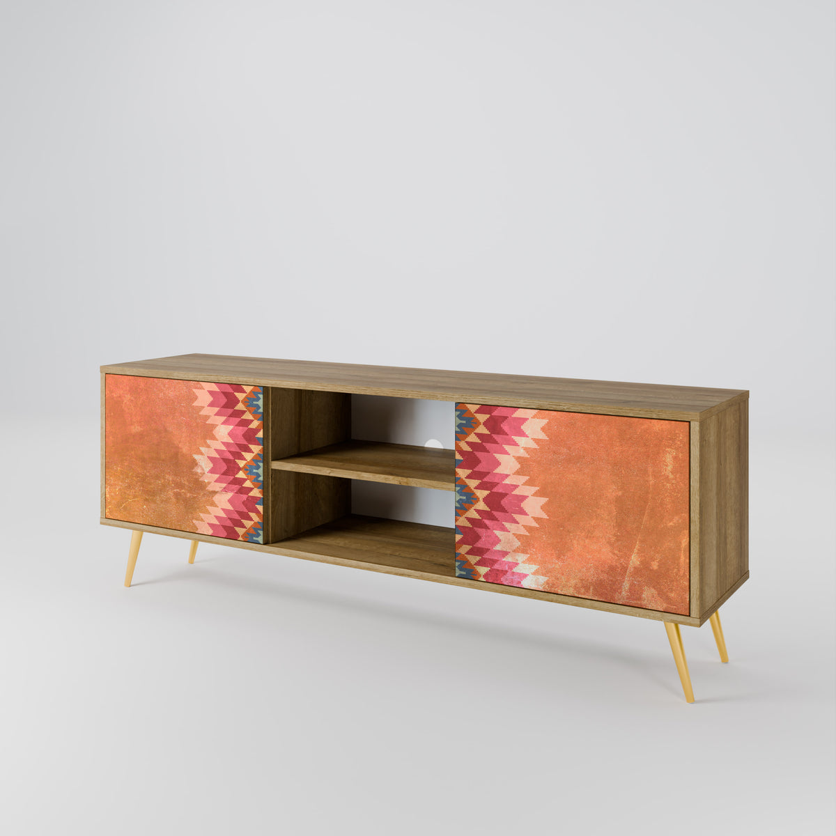 INDIAN FOLK 2-Door TV Cabinet