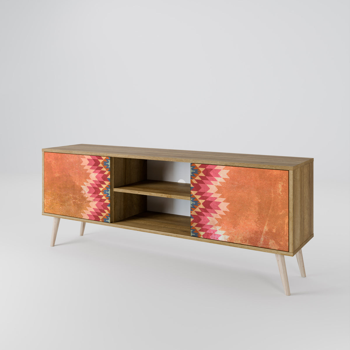 INDIAN FOLK 2-Door TV Cabinet