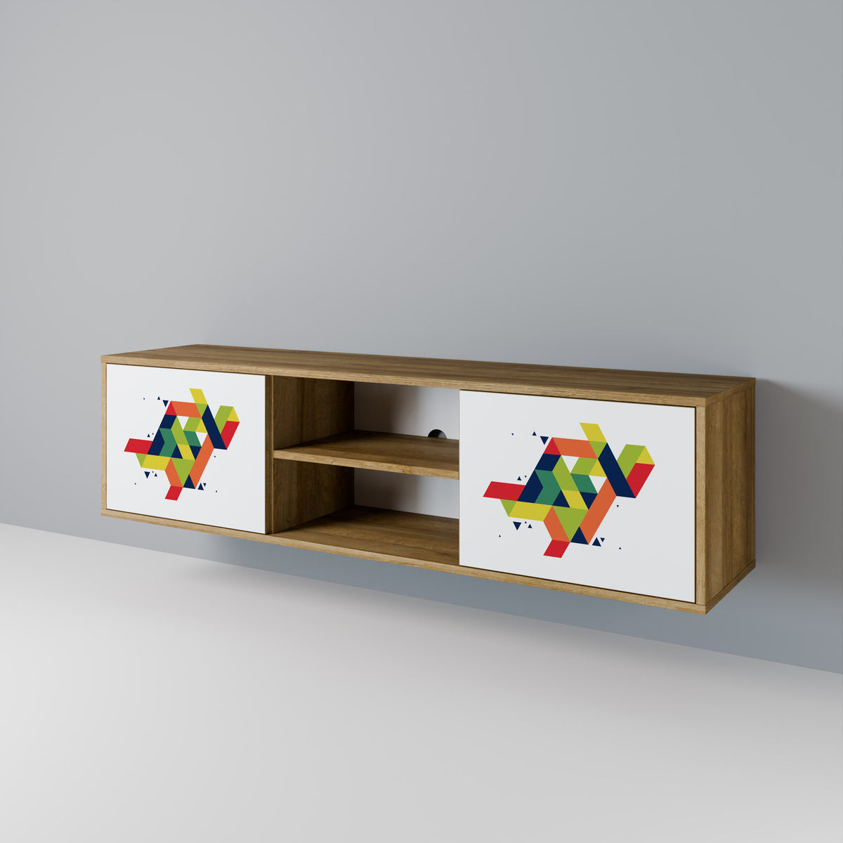 FUTURE SIGN 2-Door TV Cabinet