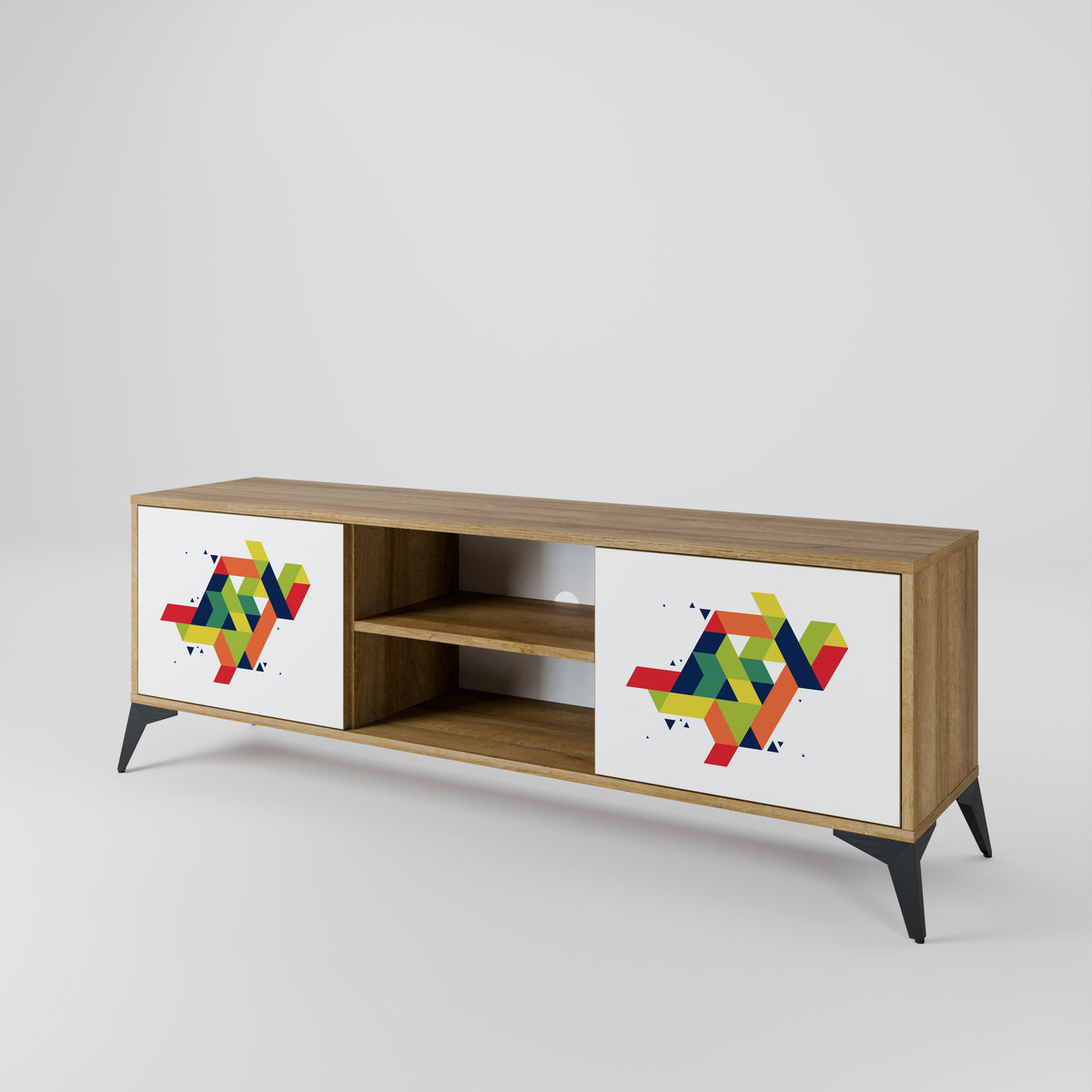 FUTURE SIGN 2-Door TV Cabinet