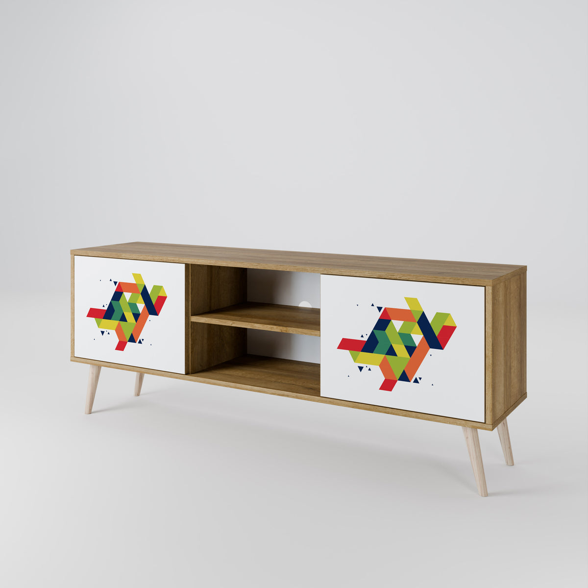 FUTURE SIGN 2-Door TV Cabinet