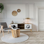 BLACK AND WHITE COMBINATION Έπιπλο τηλεόρασης 2-θυρών