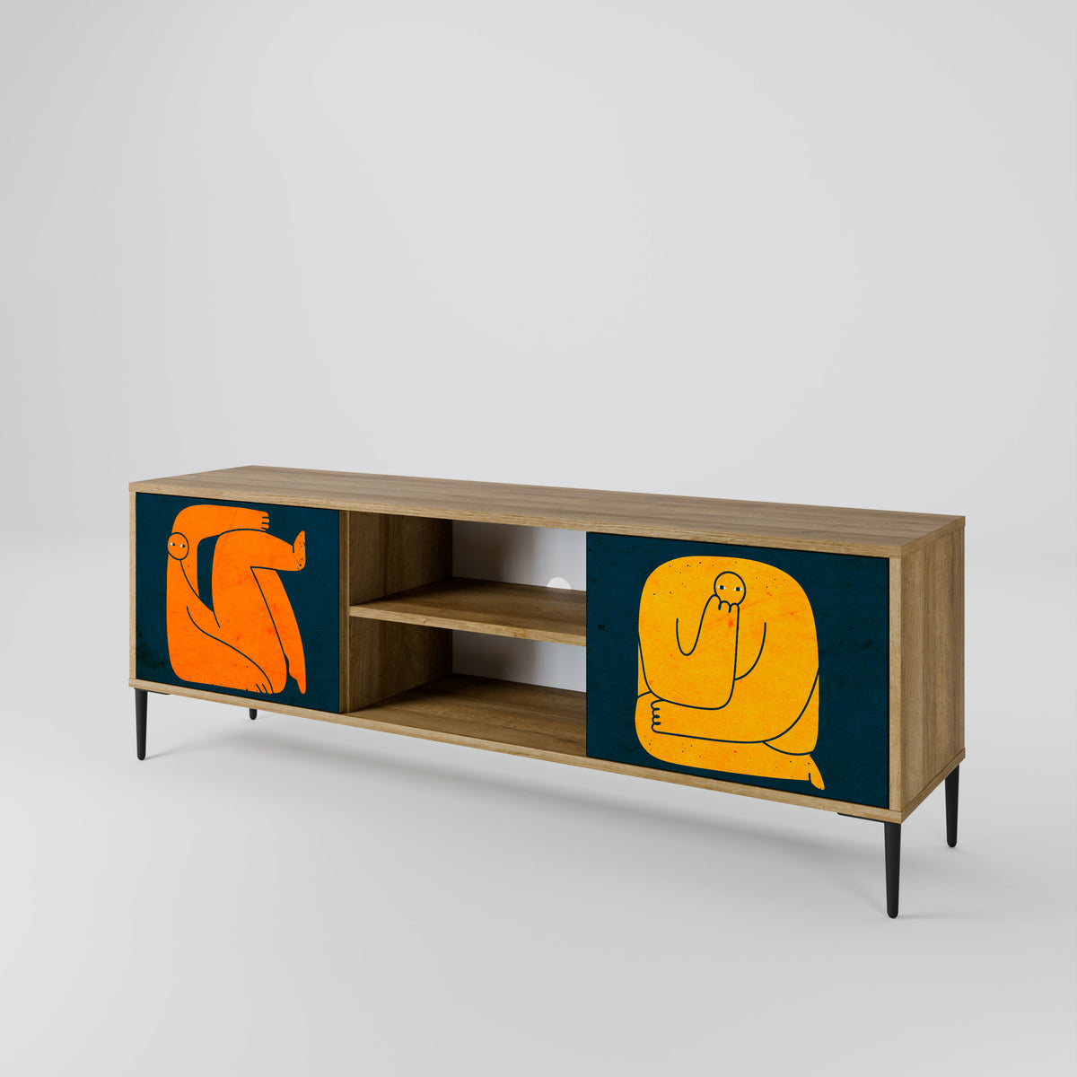 TOGETHER BUT SEPARATELY 2-Door TV Cabinet