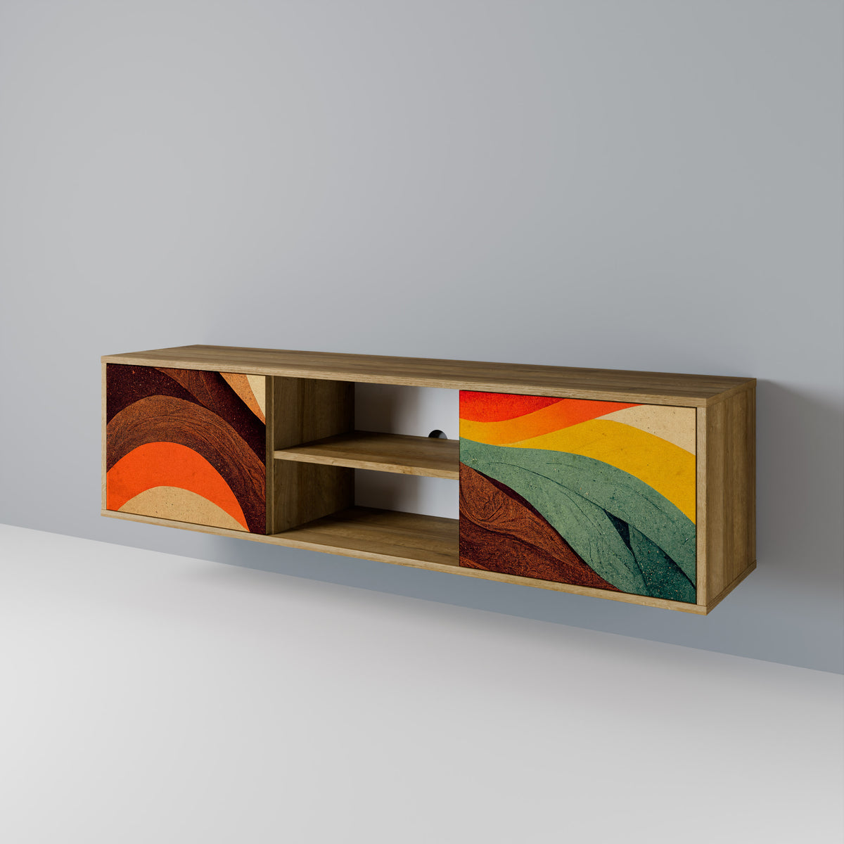 COLORFUL STRANDS Έπιπλο τηλεόρασης 2-θυρών