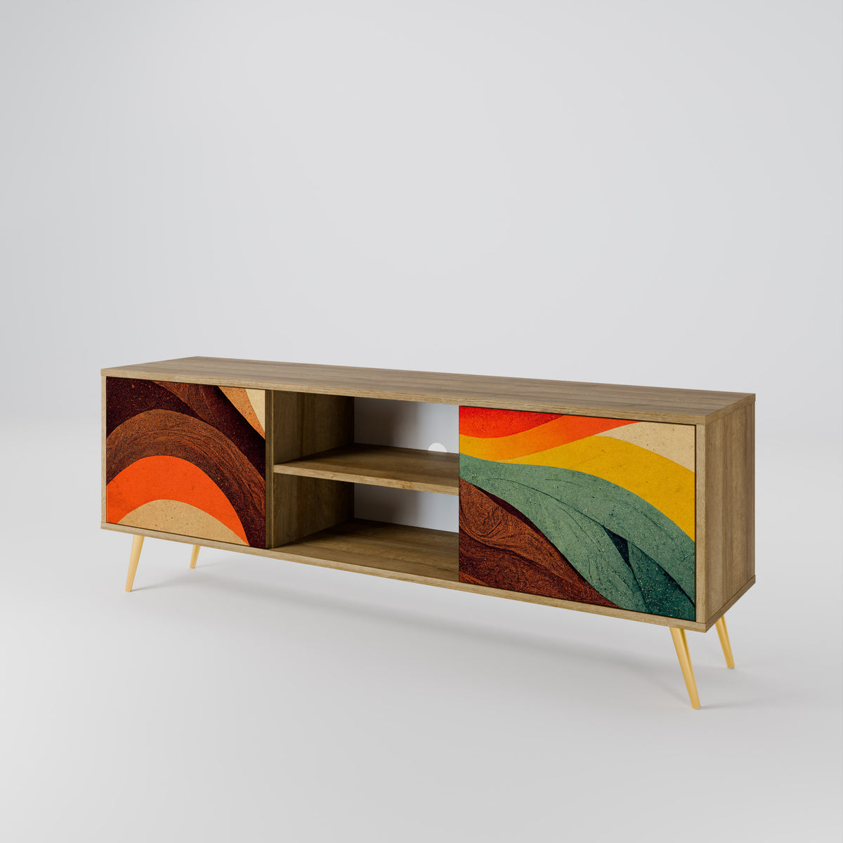 COLORFUL STRANDS Έπιπλο τηλεόρασης 2-θυρών