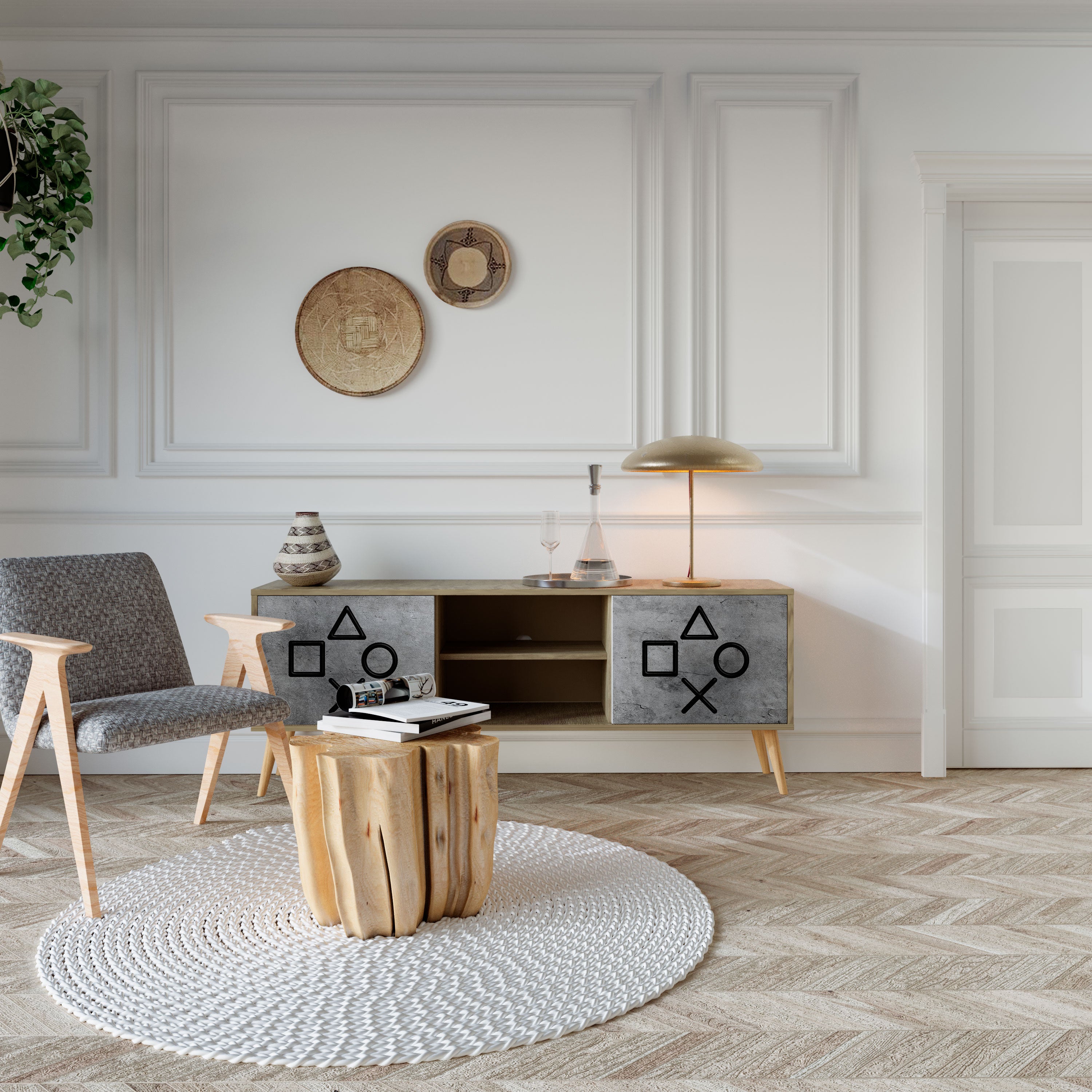 GAMER CHOICE 2-Door TV Cabinet