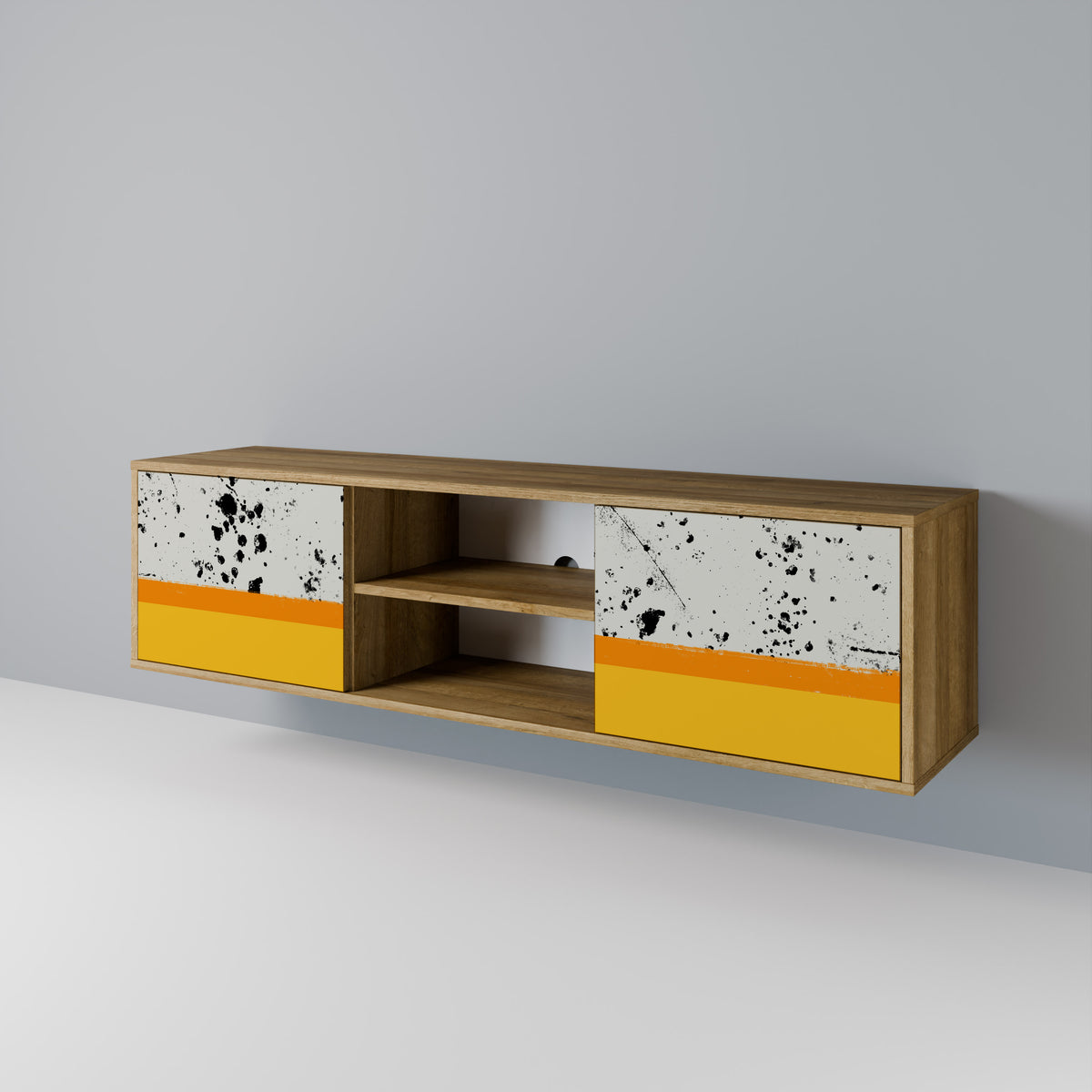 DYED BY ORANGE 2-Door TV Cabinet