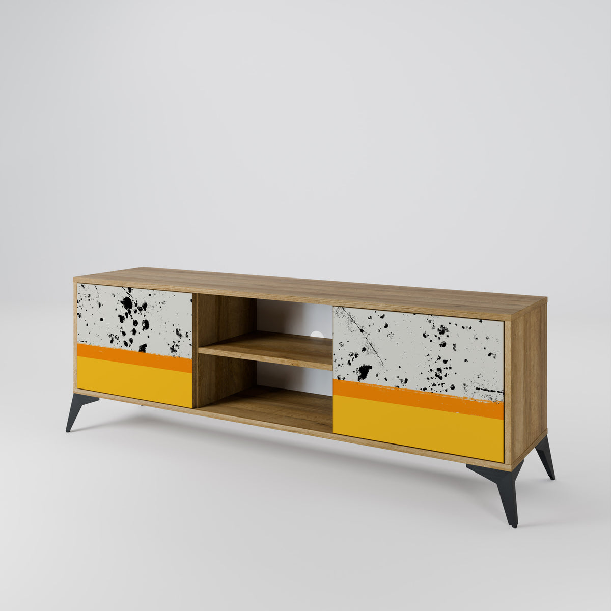 DYED BY ORANGE 2-Door TV Cabinet