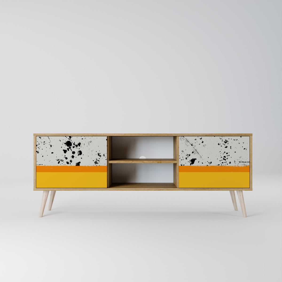DYED BY ORANGE 2-Door TV Cabinet