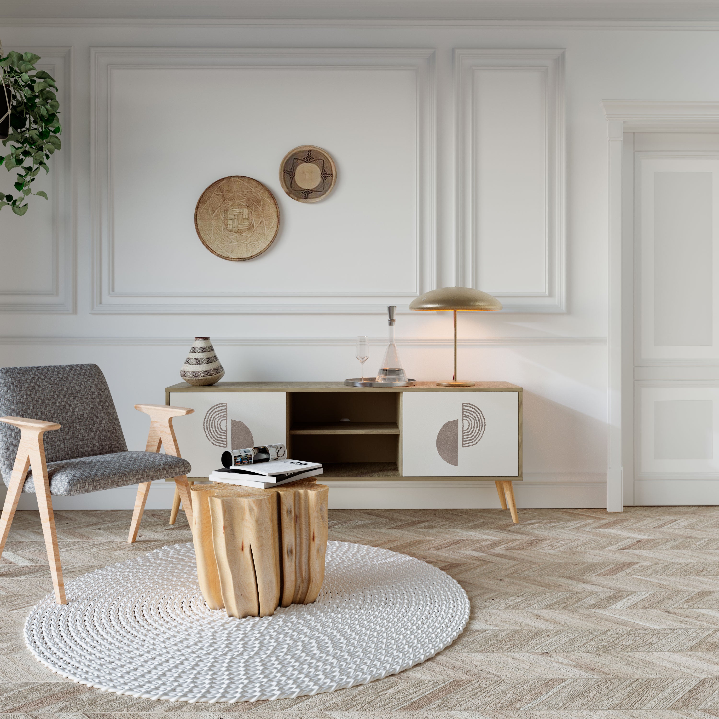 HARMONY ESSENCE Έπιπλο τηλεόρασης 2-θυρών