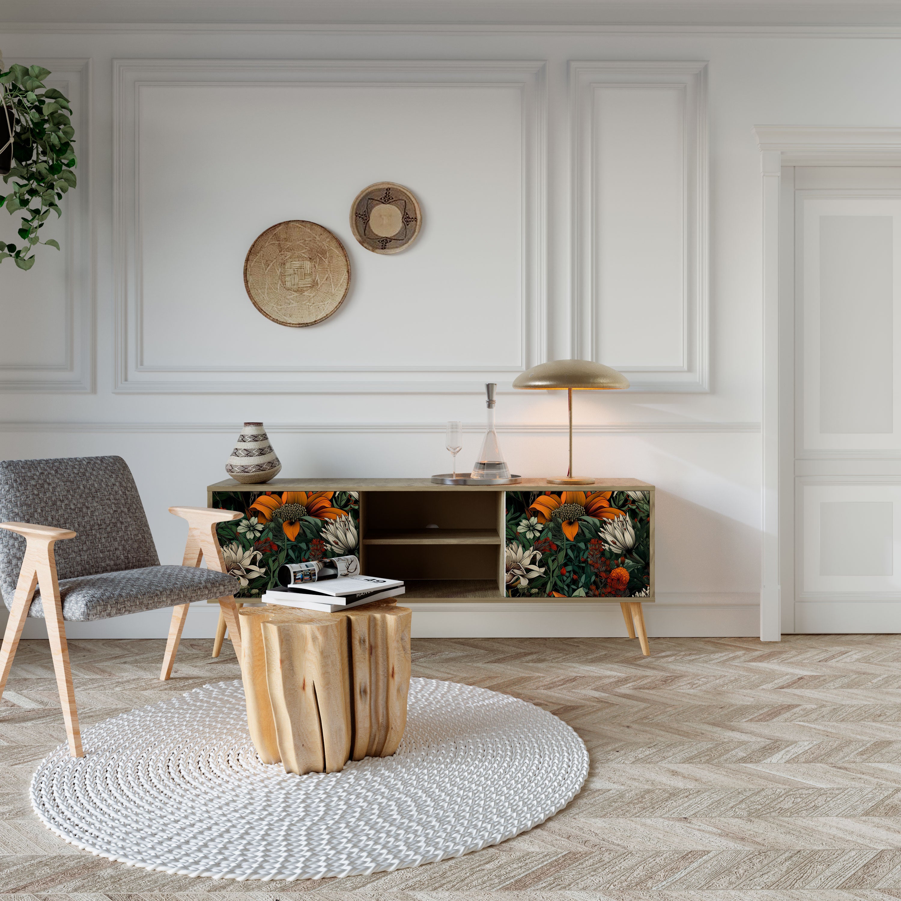 MIDNIGHT SPROUT Έπιπλο τηλεόρασης 2-θυρών