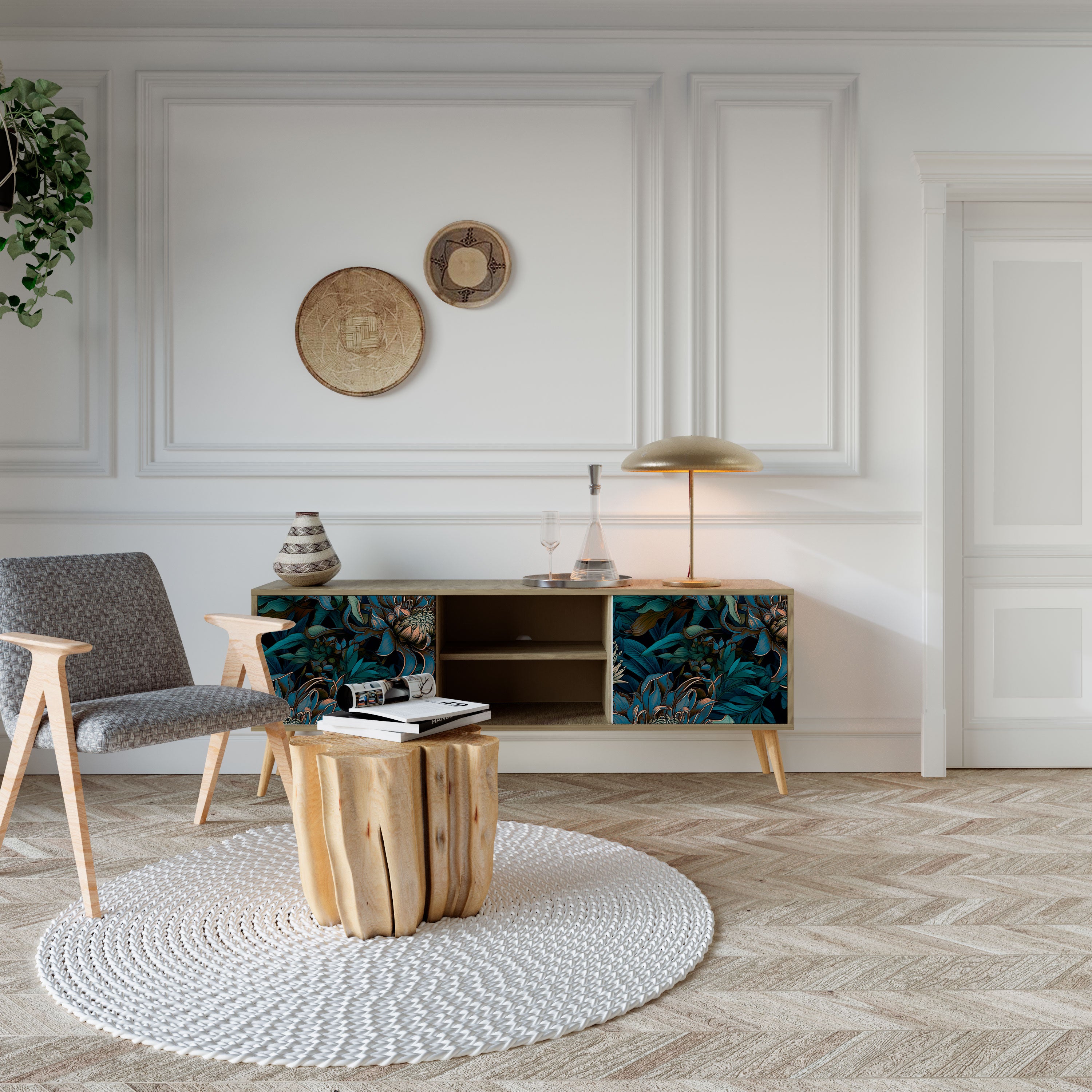 TWILIGHT BLOOM Έπιπλο τηλεόρασης 2-θυρών