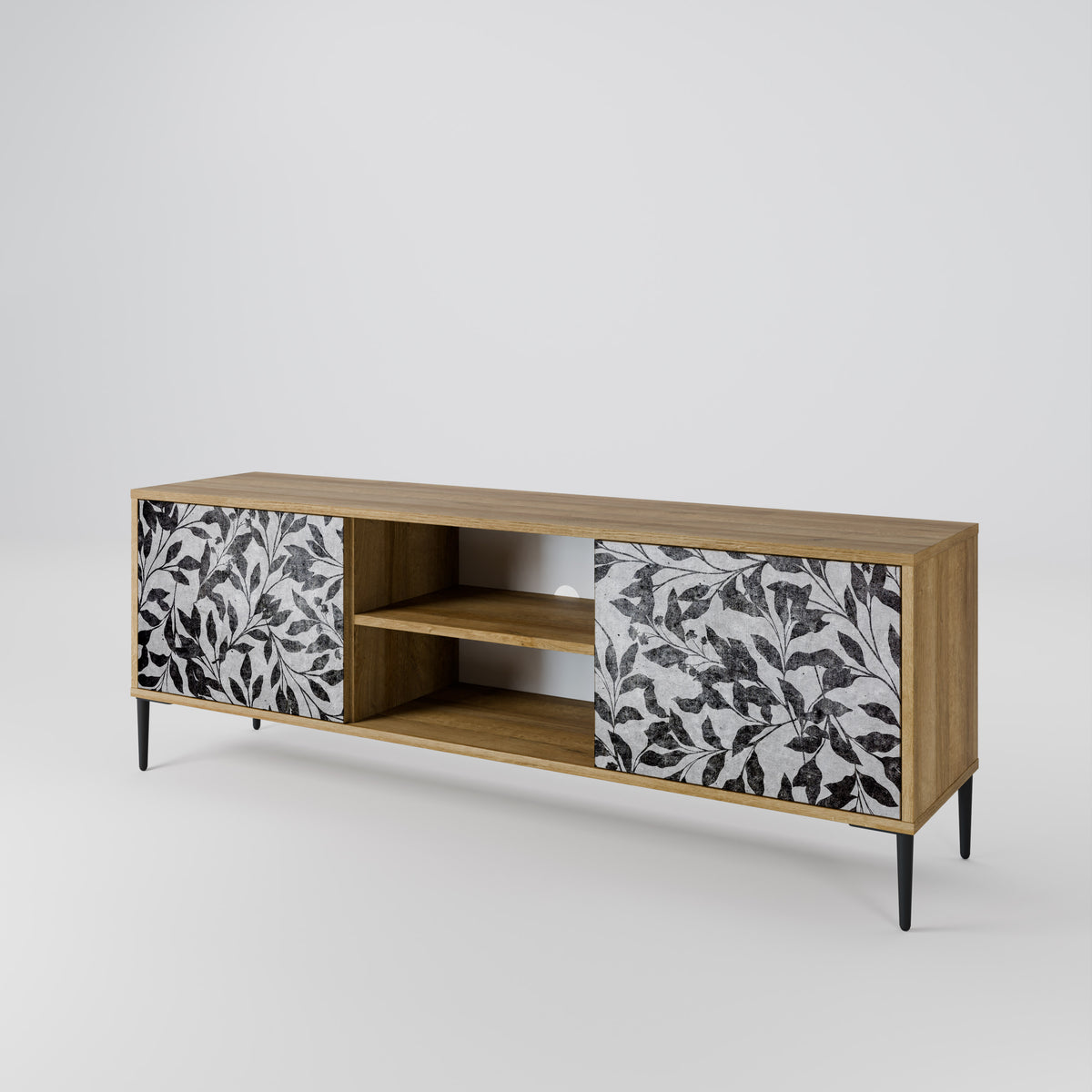 CHARCOAL SPROUT 2-Door TV Cabinet