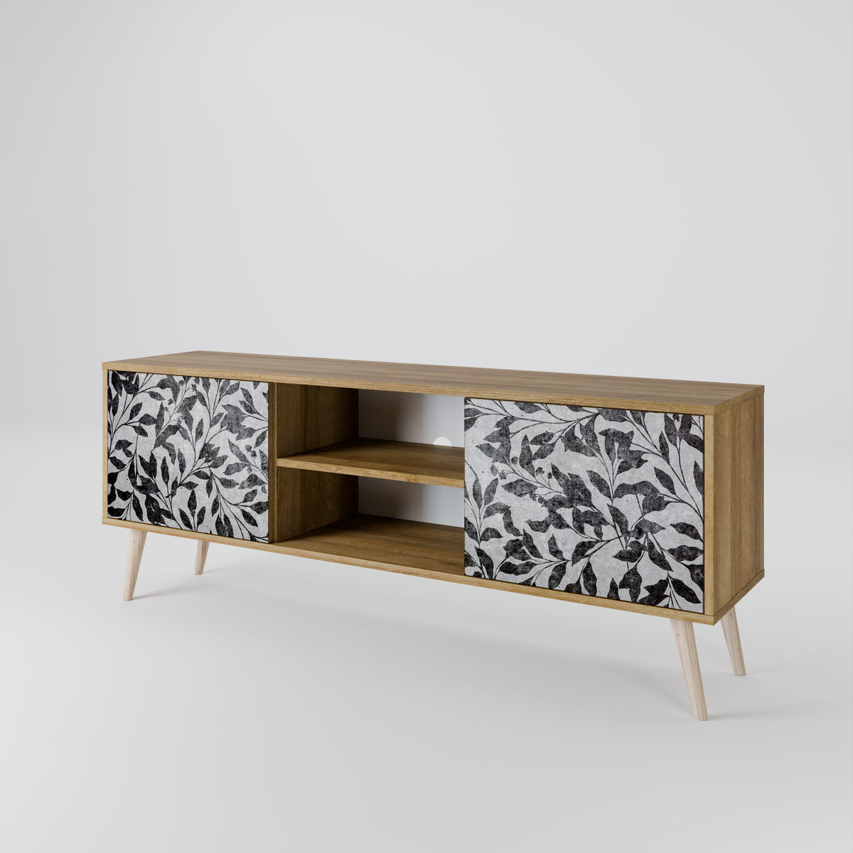 CHARCOAL SPROUT 2-Door TV Cabinet