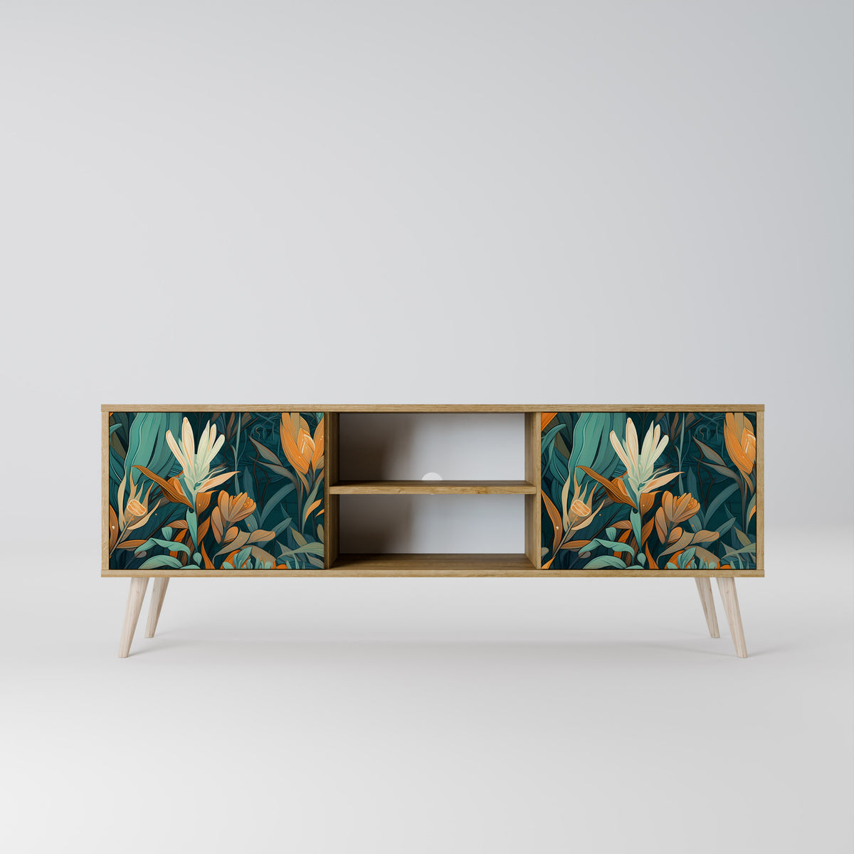 FLORAL SERENITY Έπιπλο τηλεόρασης 2-θυρών