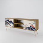 JAPANESE LANDSCAPE 2-Door TV Cabinet