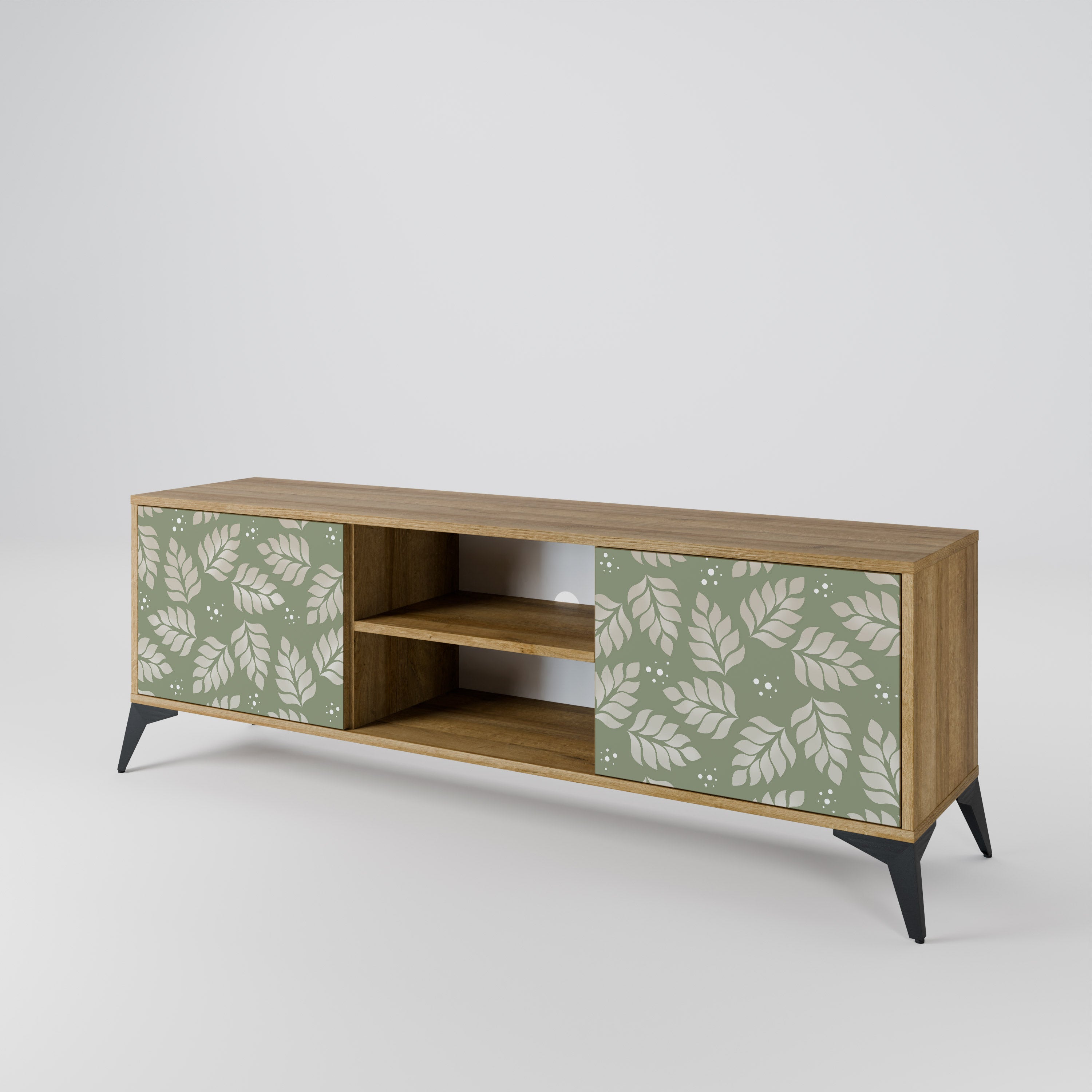 LEAVES ON GREEN 2-Door TV Cabinet