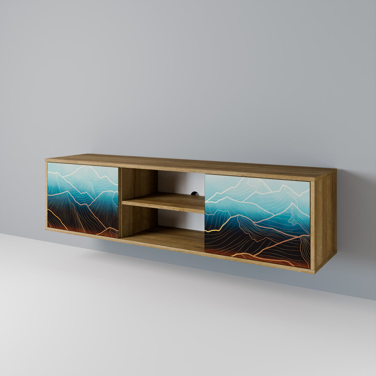 LUNAR SECRETS 2-Door TV Cabinet