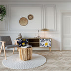 CITRUS BLACK AND WHITE Έπιπλο τηλεόρασης 2-θυρών