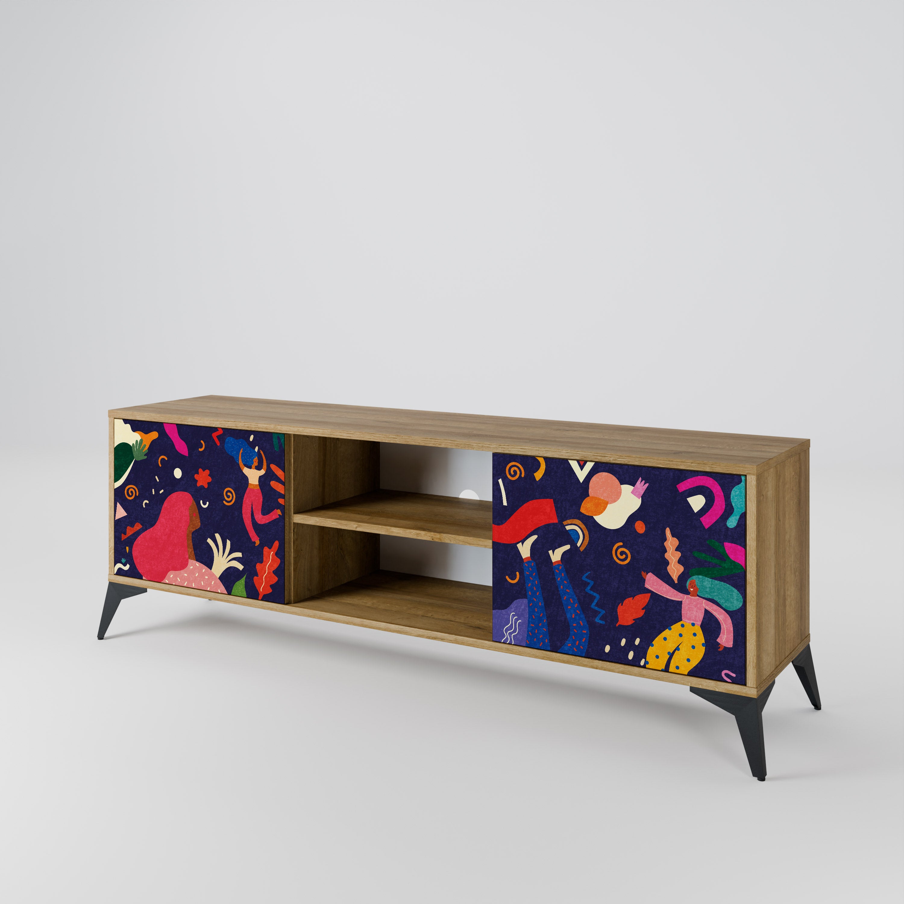 FESTIVE PLEASURES 2-Door TV Cabinet