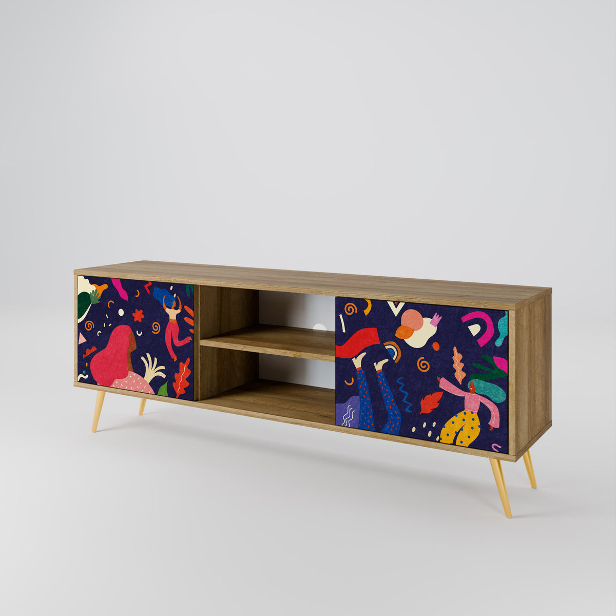 FESTIVE PLEASURES 2-Door TV Cabinet