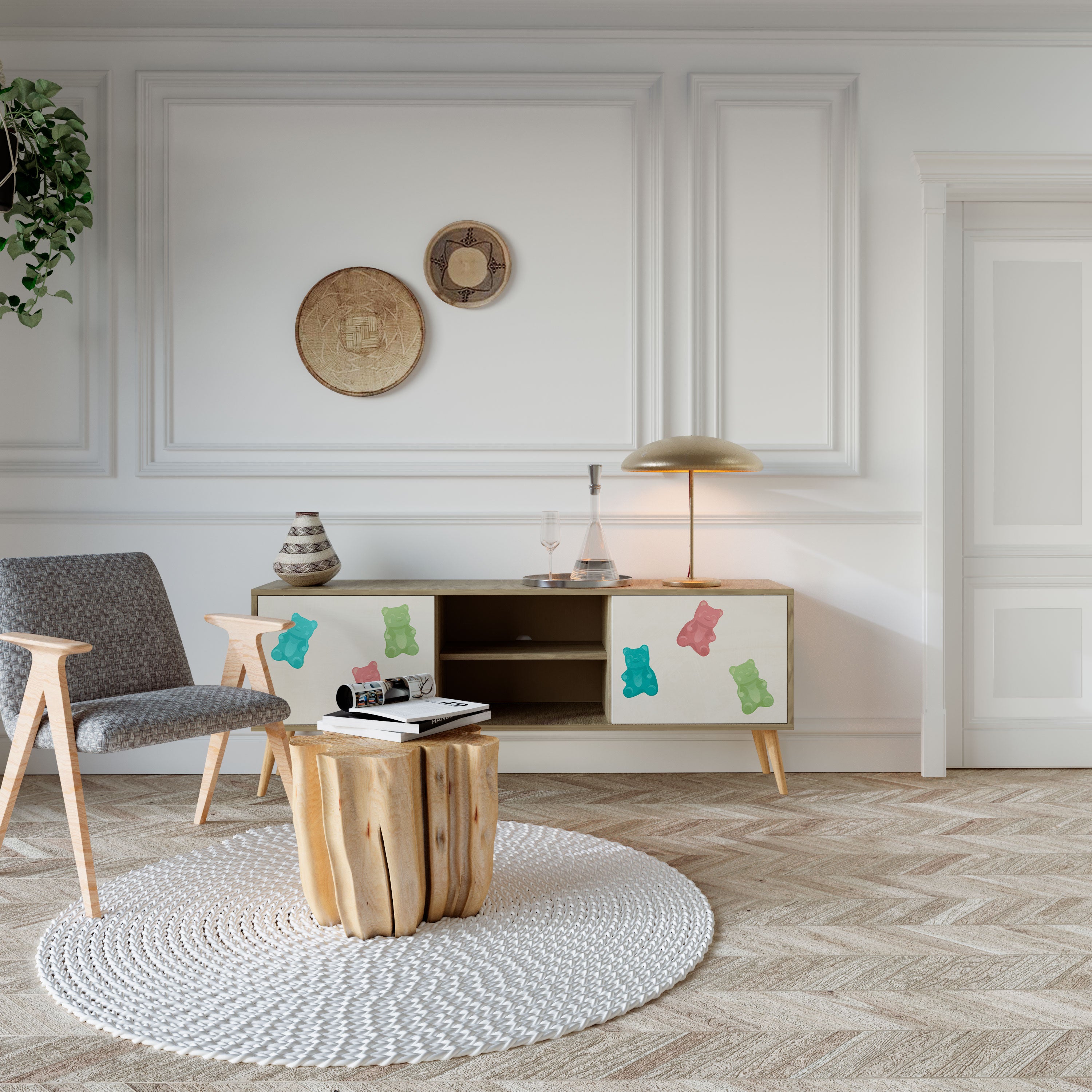 GUMMY BEARS 2-Door TV Cabinet