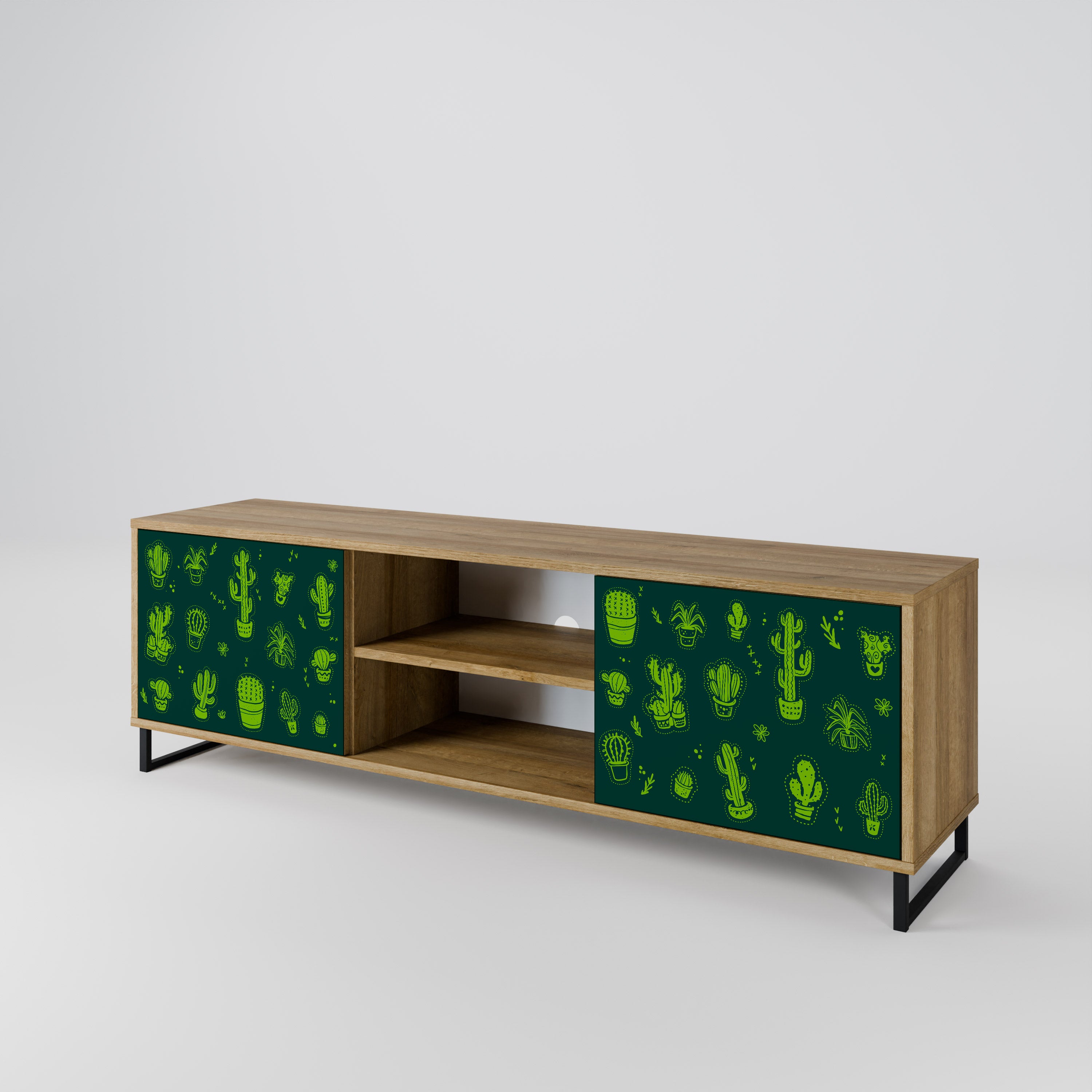 DESERT GREEN 2-Door TV Cabinet