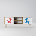 CHILDHOOD MEMORY 2-Door TV Cabinet