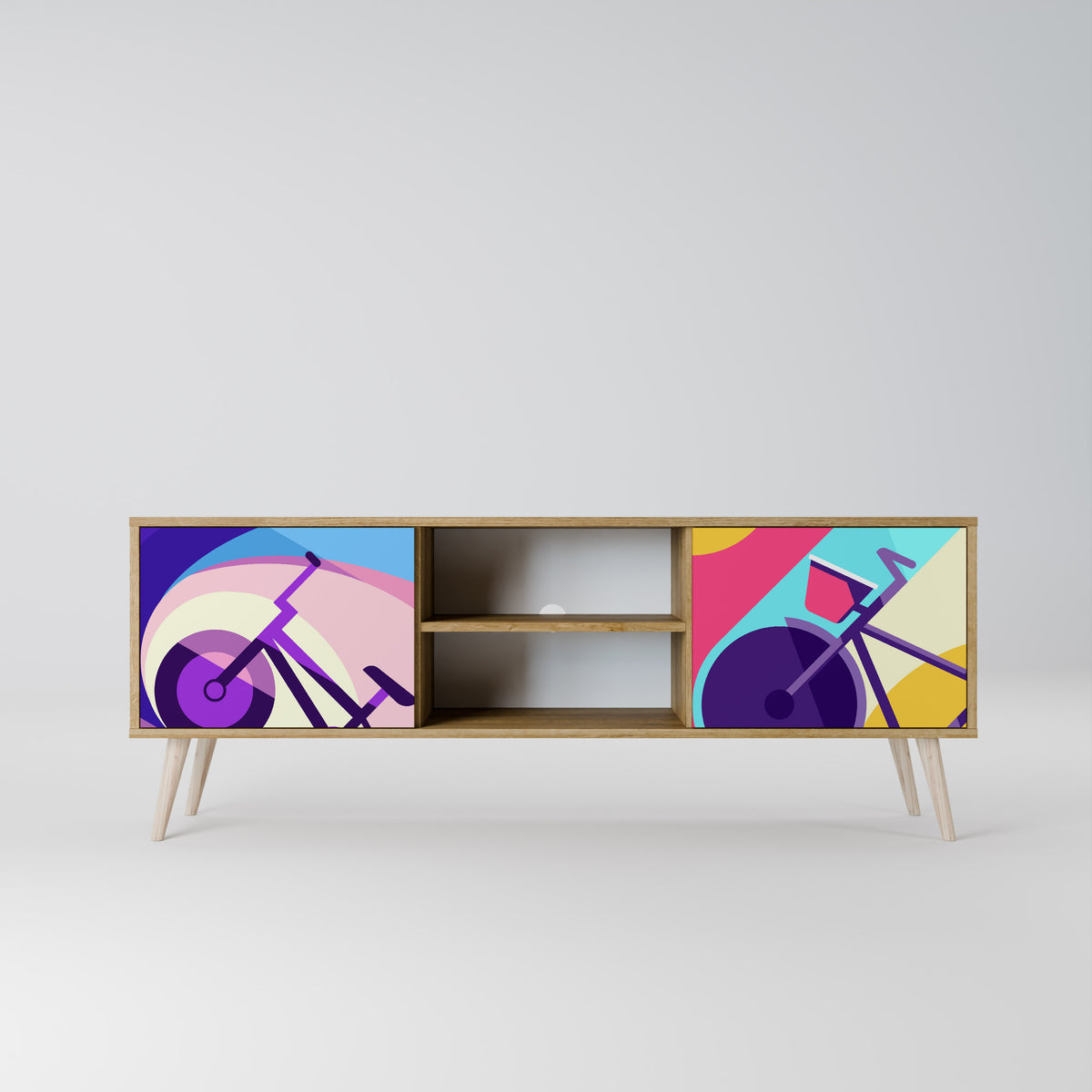 BIKE DREAMS 2-Door TV Cabinet