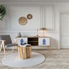 POLISH FOLK ART 2-Door TV Cabinet