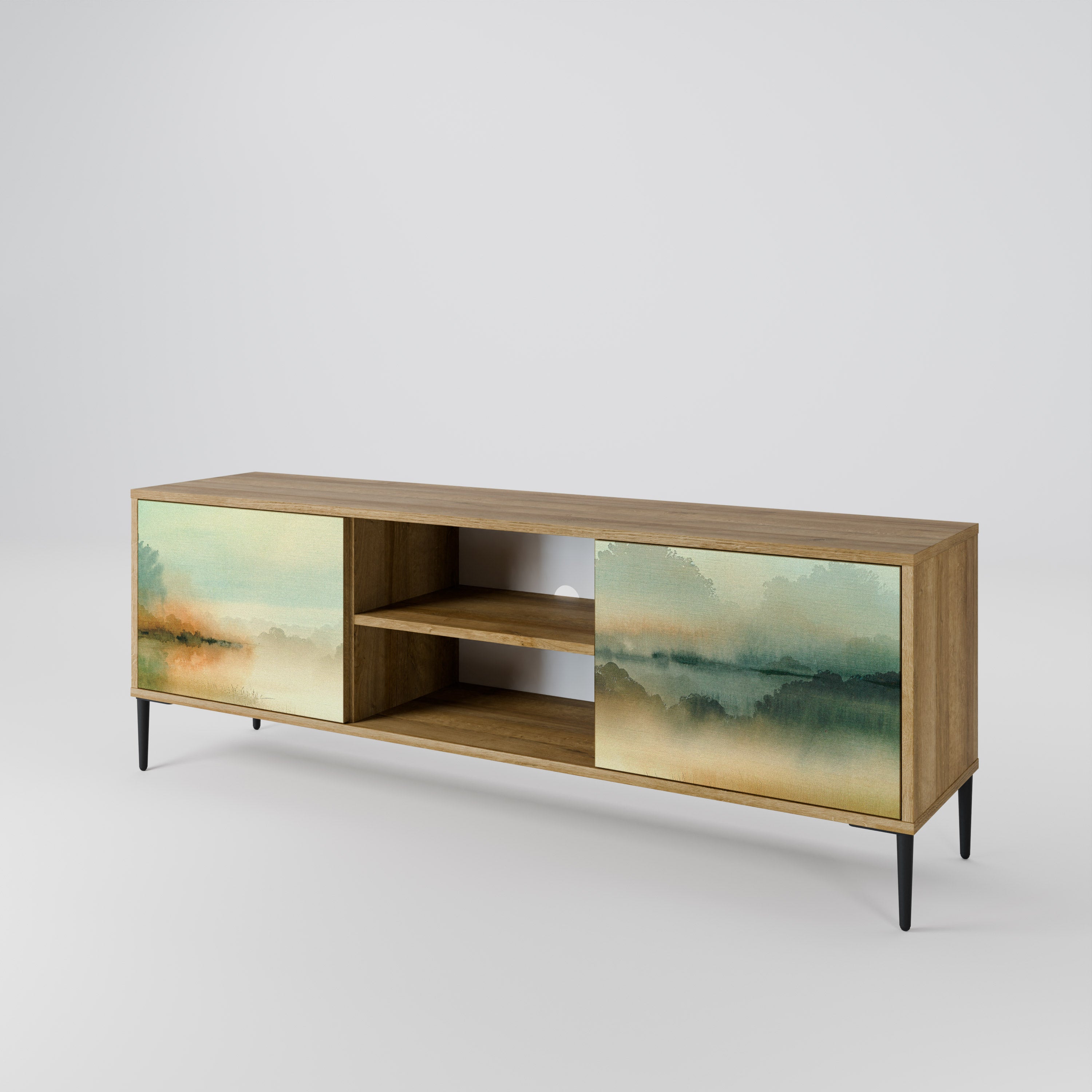 MORNING BY THE LAKE 2-Door TV Cabinet