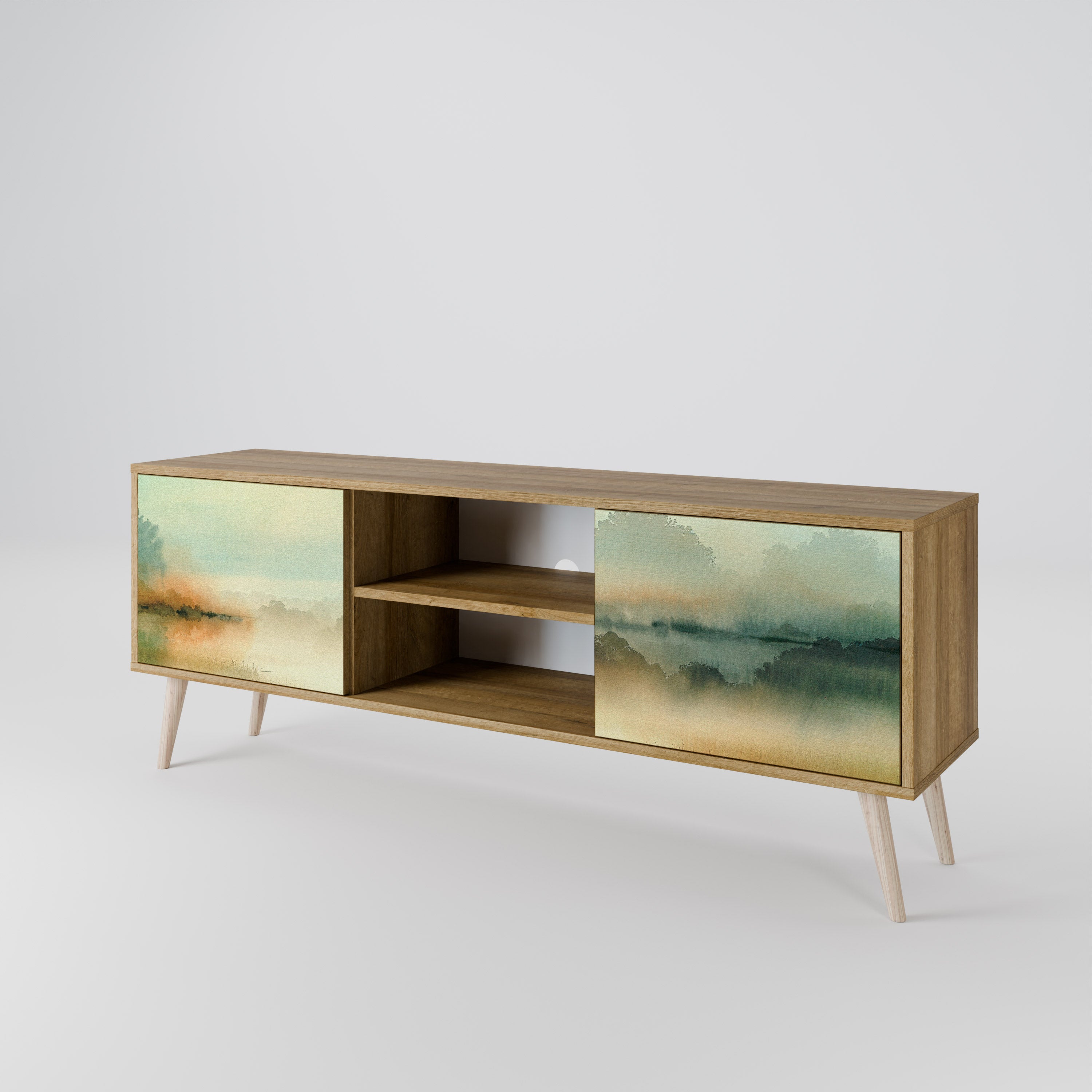 MORNING BY THE LAKE 2-Door TV Cabinet