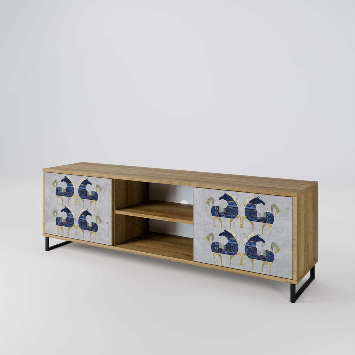 MAJESTIC STEED 2-Door TV Cabinet