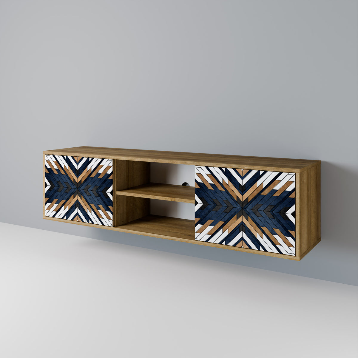 ARTFUL GEOMETRY 2-Door TV Cabinet