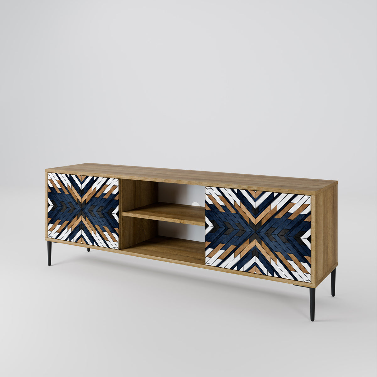 ARTFUL GEOMETRY 2-Door TV Cabinet