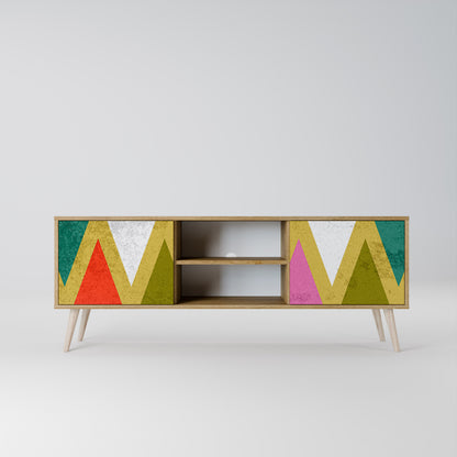 COLORFUL TRIANGLES Έπιπλο τηλεόρασης 2-θυρών