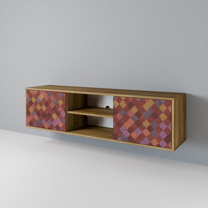 PAINTED SQUARES Έπιπλο τηλεόρασης 2-θυρών