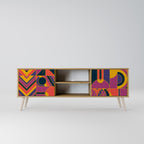 ELECTRIC PATTERNS 2-Door TV Cabinet