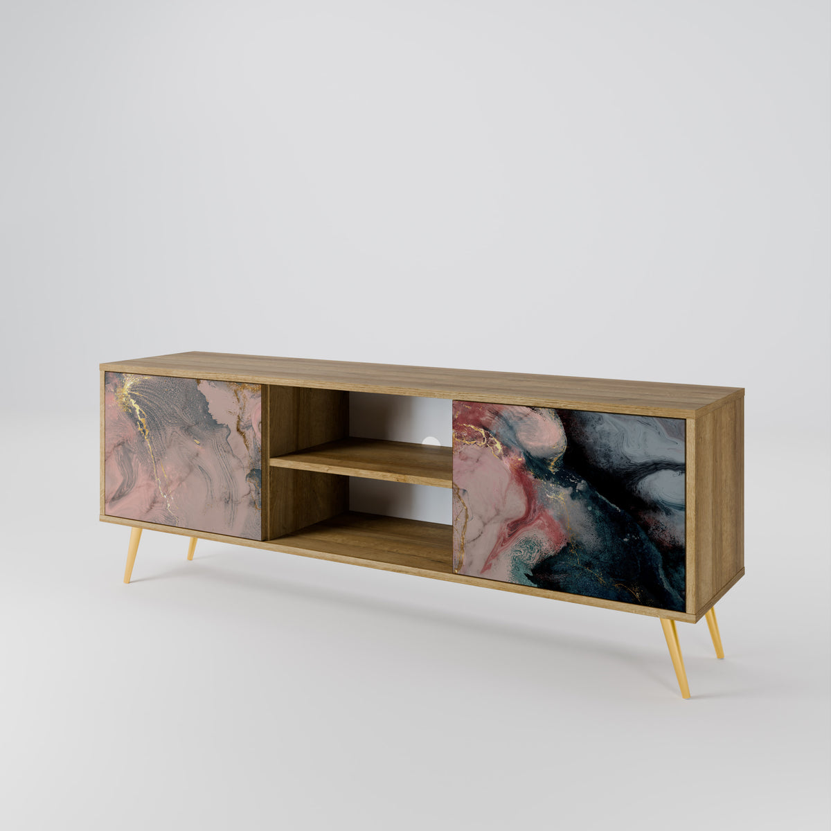 GILDED SWIRLS 2-Door TV Cabinet