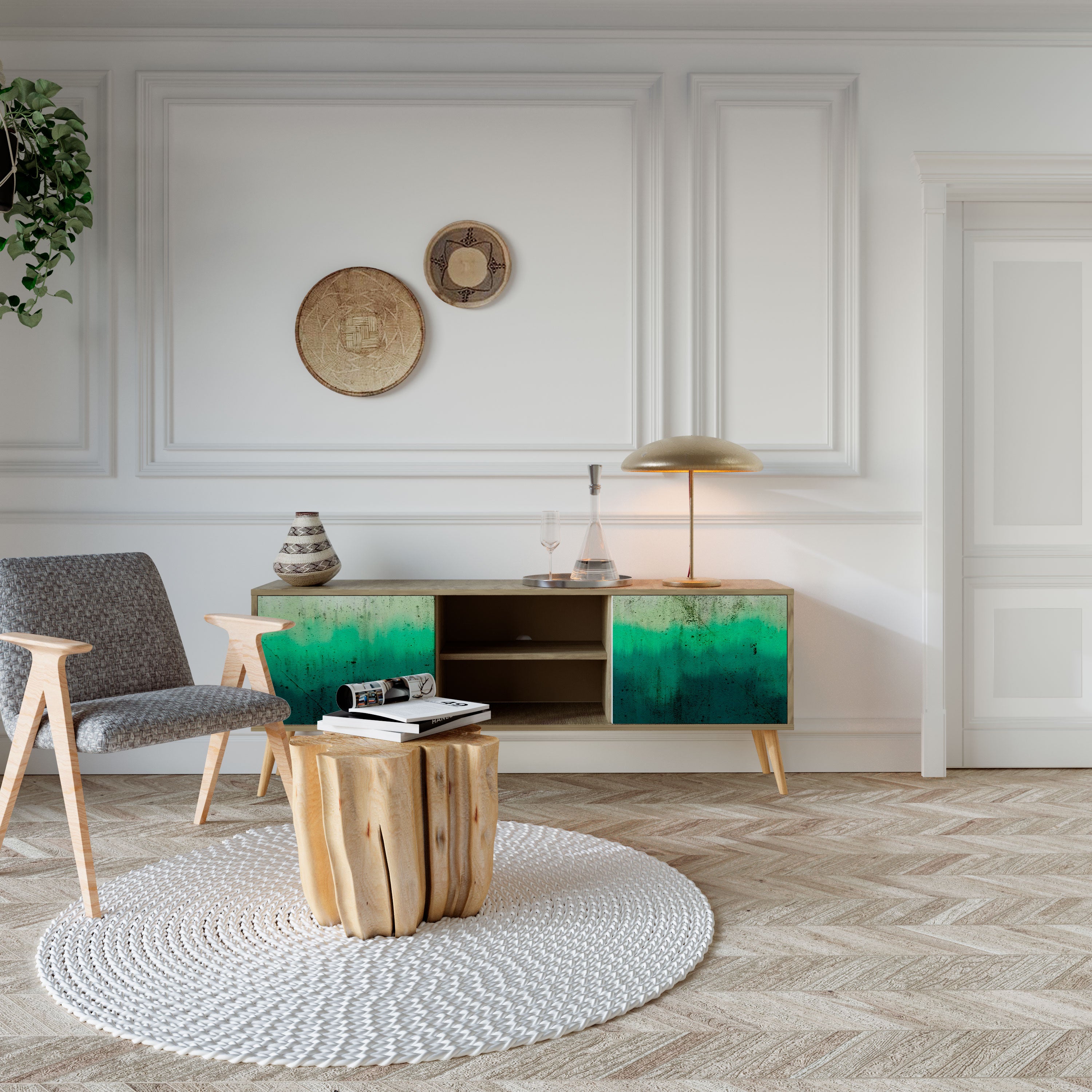 NORTHERN LIGHTS Έπιπλο τηλεόρασης 2-θυρών