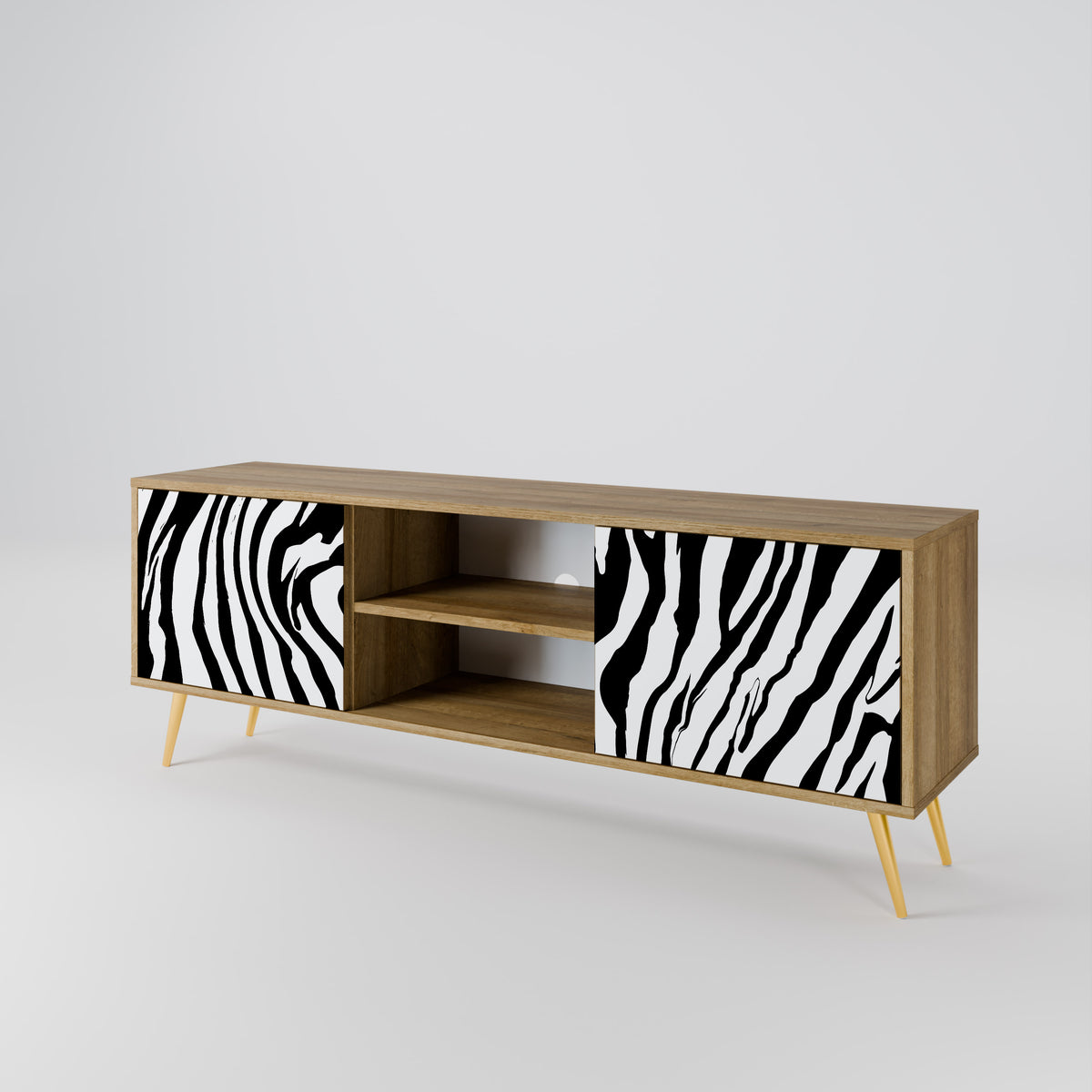 SPLENDID ZEBRA Έπιπλο τηλεόρασης 2-θυρών