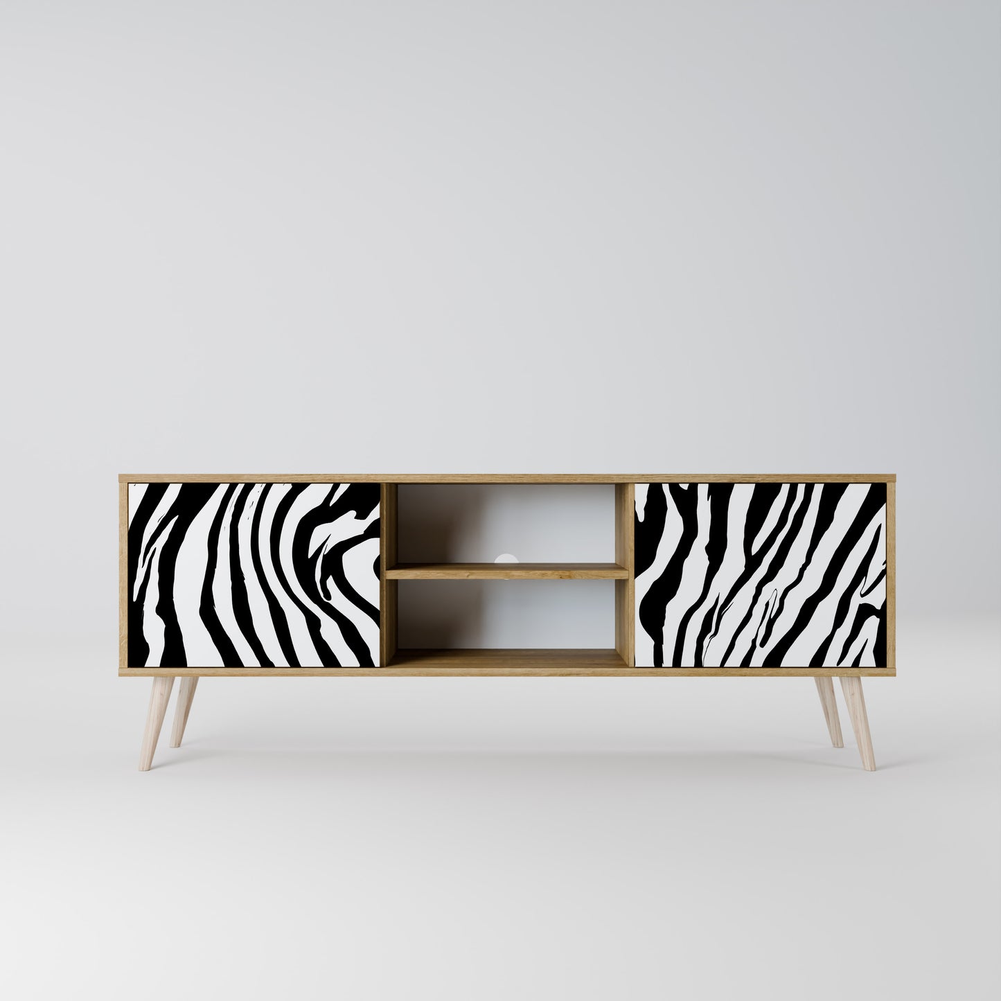 SPLENDID ZEBRA Έπιπλο τηλεόρασης 2-θυρών