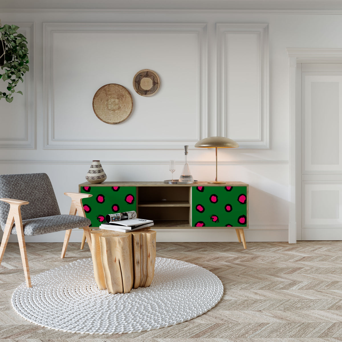 FUNKY SPOTS Έπιπλο τηλεόρασης 2-θυρών