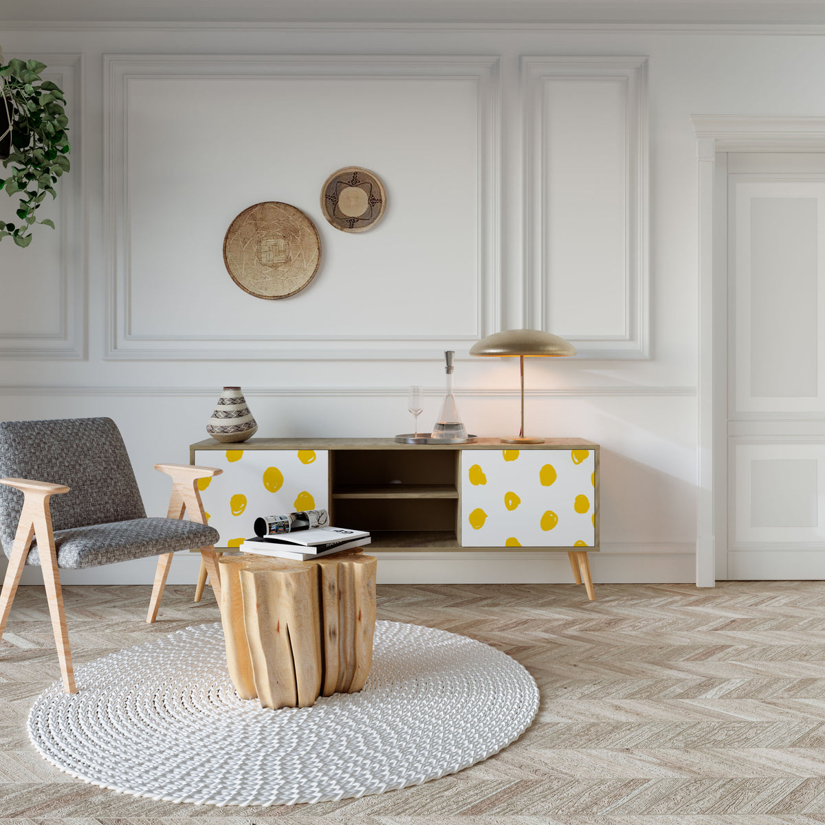 RADIANT REVERIE Έπιπλο τηλεόρασης 2-θυρών