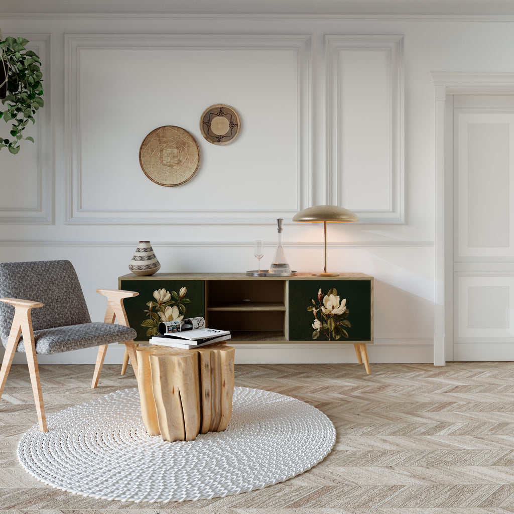 FLORAL NOIR Έπιπλο τηλεόρασης 2-θυρών