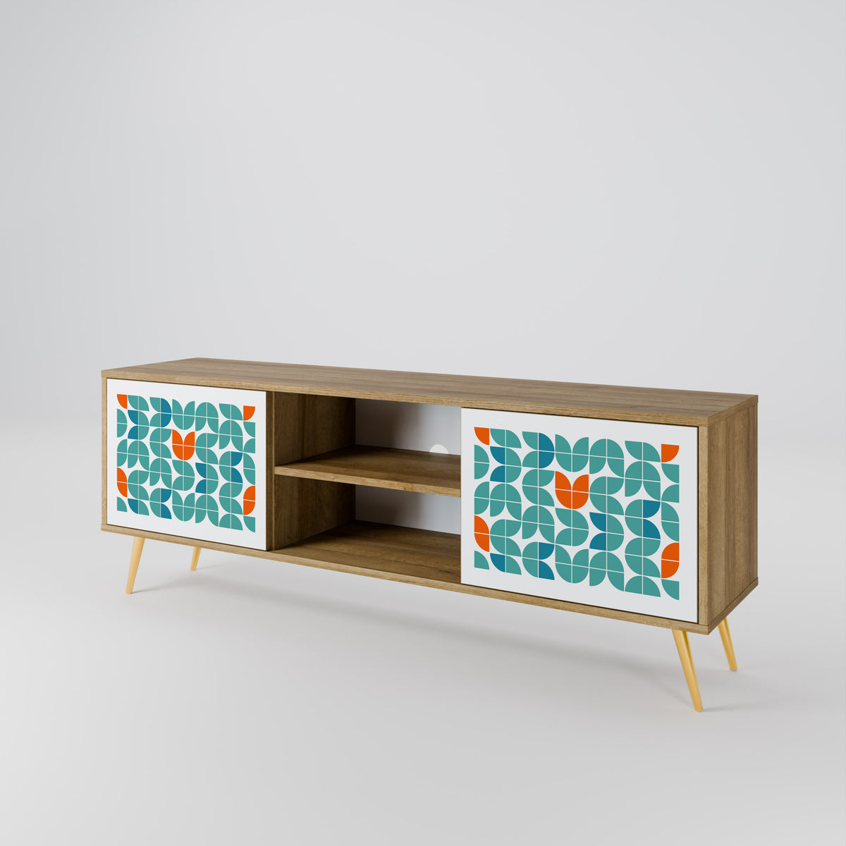 BE THE CHANGE Έπιπλο τηλεόρασης 2-θυρών