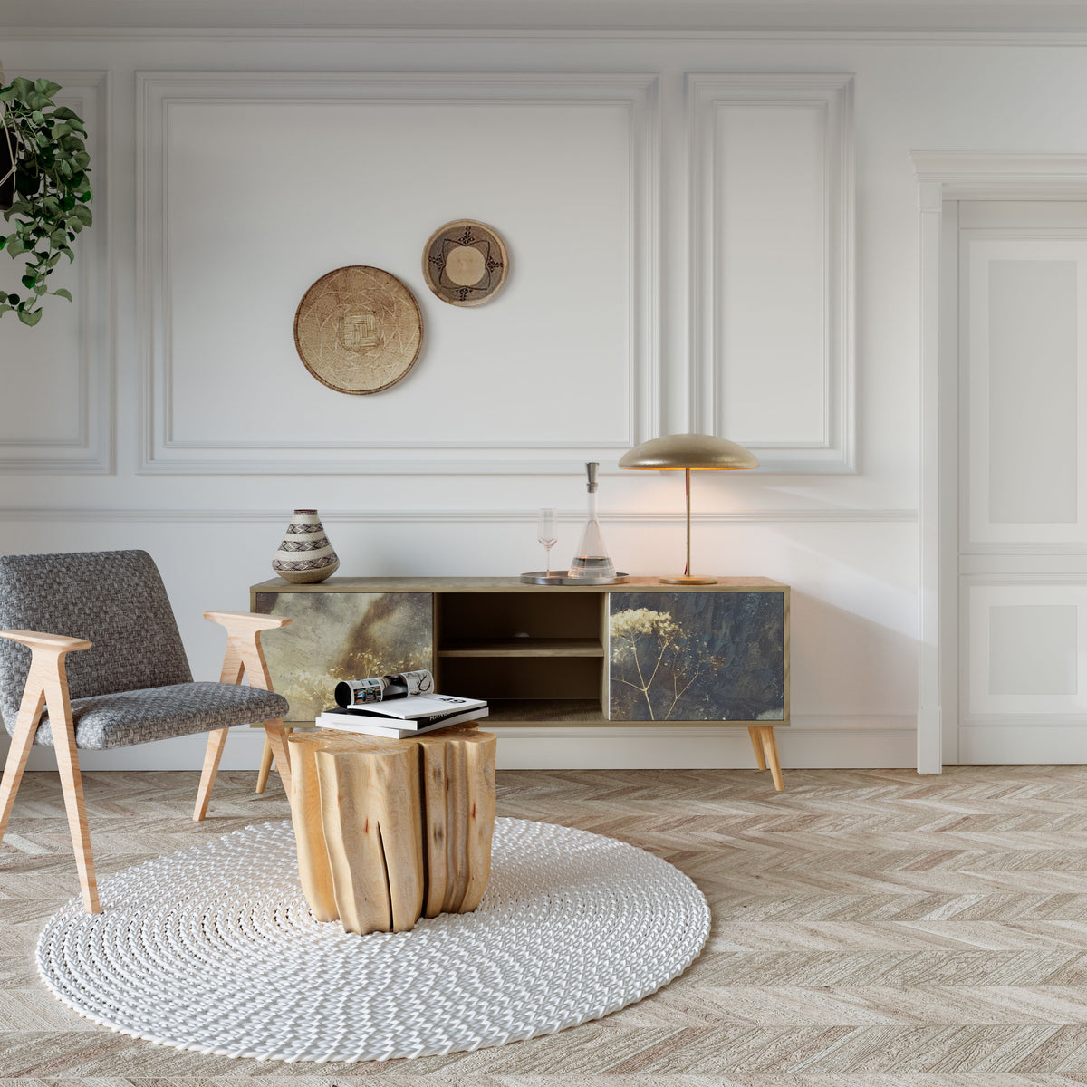 GENTLE POWER Έπιπλο τηλεόρασης 2-θυρών