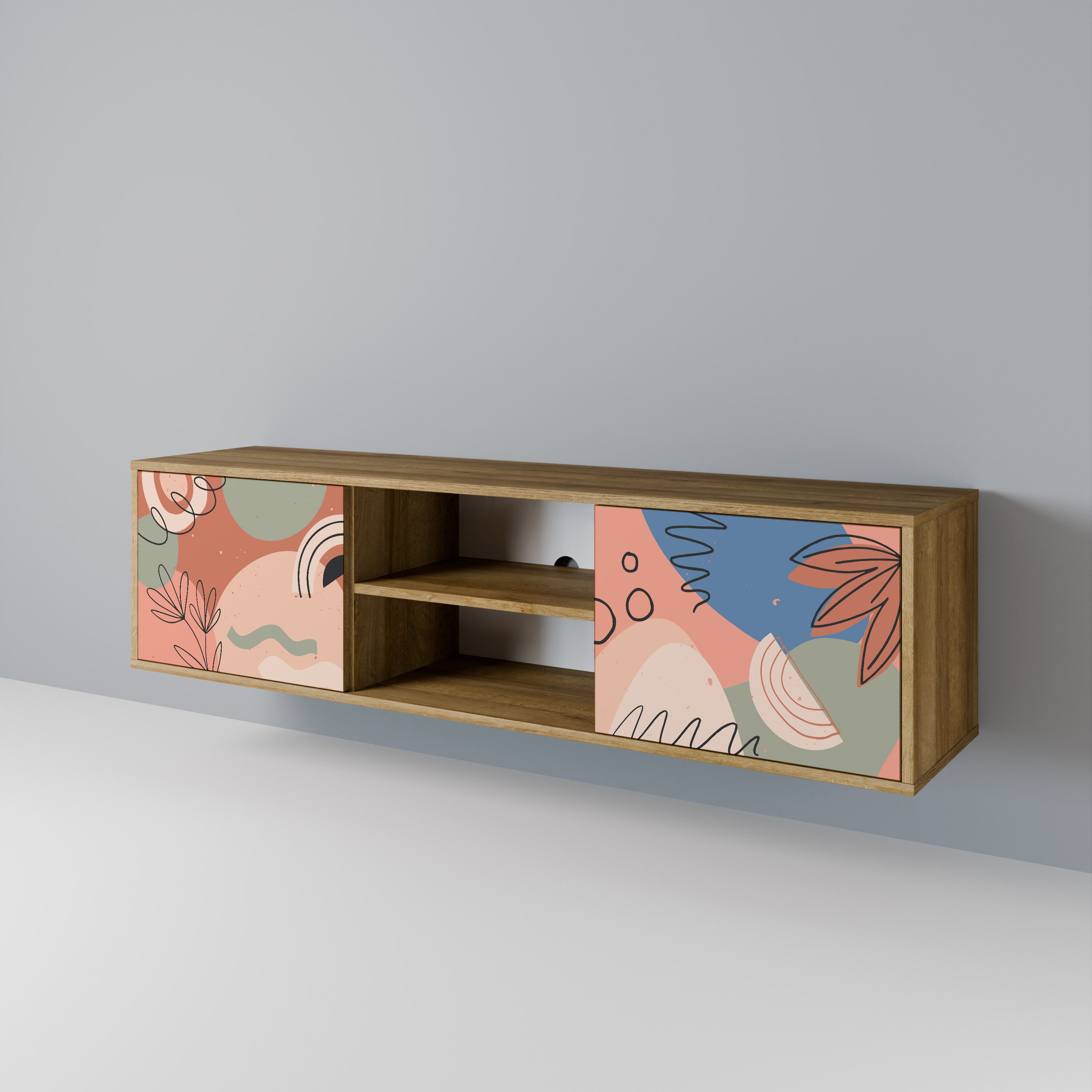 PASTEL DESTINY 2-Door TV Cabinet